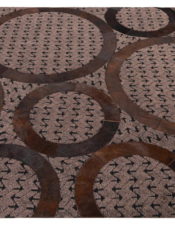Detail image of 5' x 8' Cowhide Leather Rug