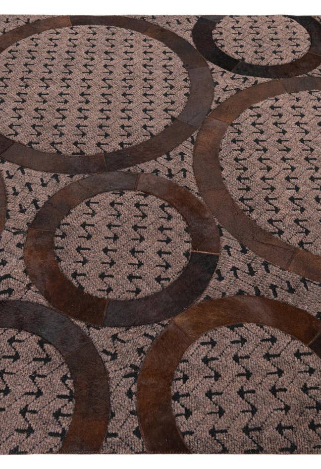 Detail image of 5' x 8' Cowhide Leather Rug