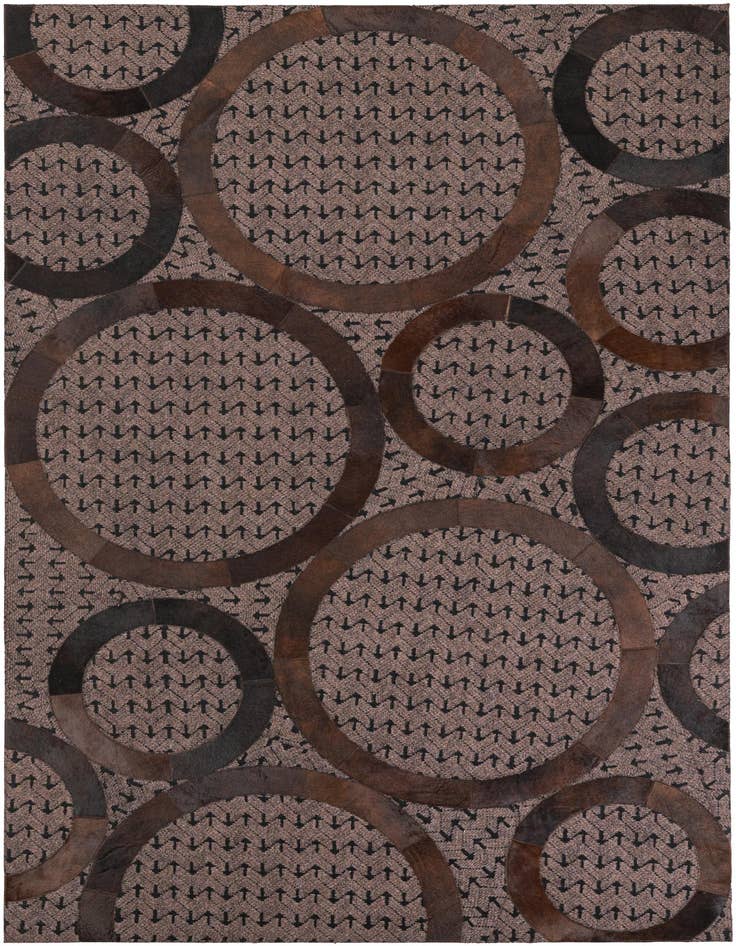 Detail image of 5' x 8' Cowhide Leather Rug