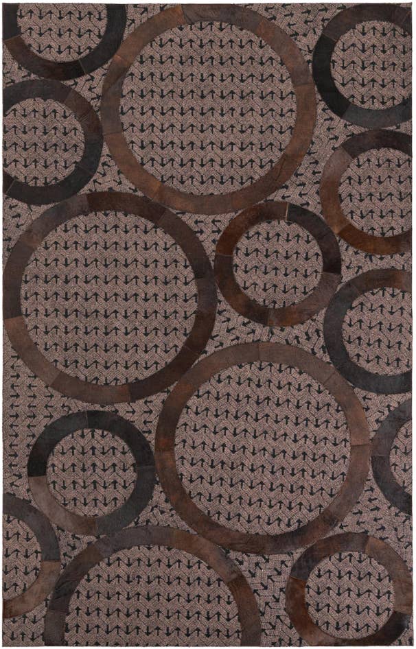 Detail image of 5' x 8' Cowhide Leather Rug