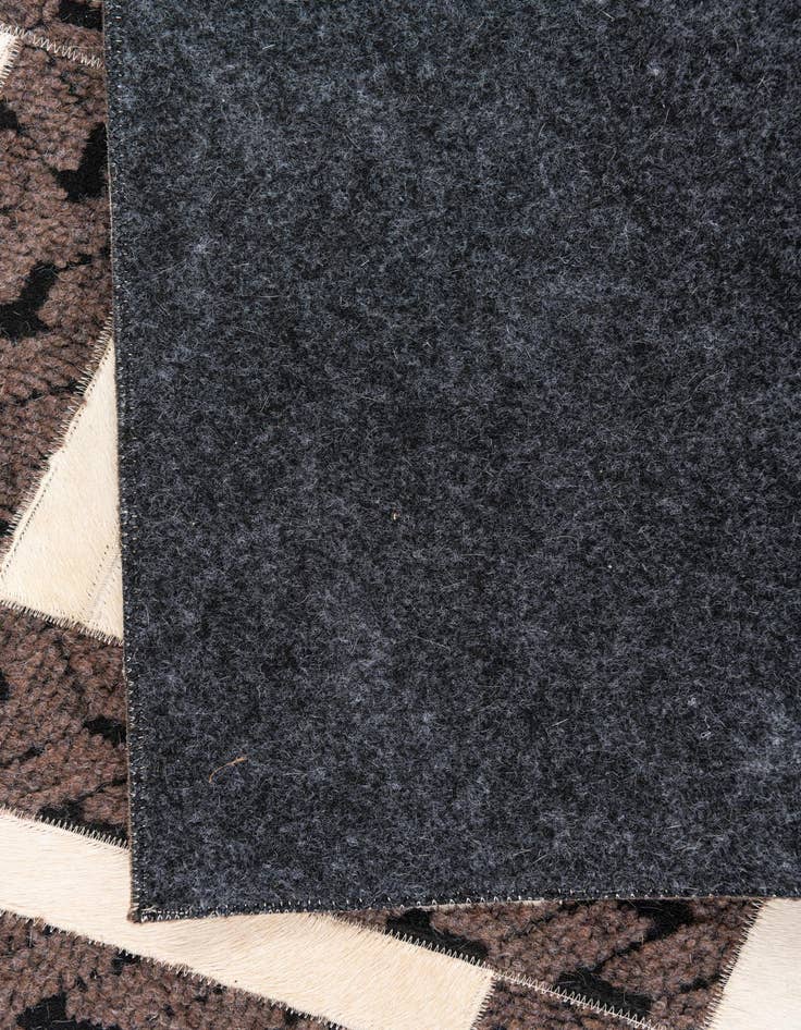 Detail image of 4' 10 x 7' 10 Cowhide Leather Rug