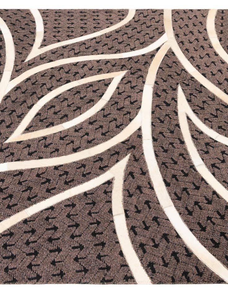 Detail image of 5' x 8' Cowhide Leather Rug