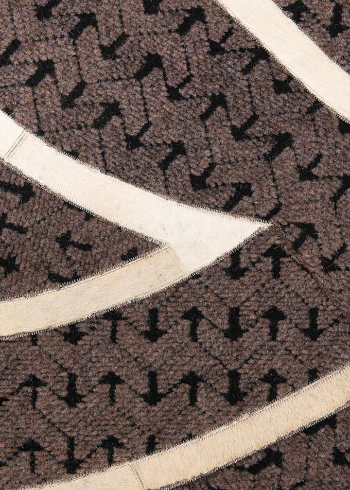 5' x 8' Cowhide Leather Rug