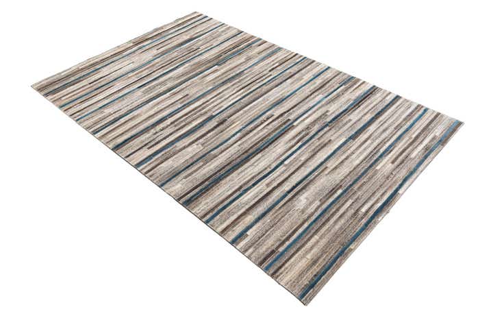 3' 10 x 6' Cowhide Leather Rug