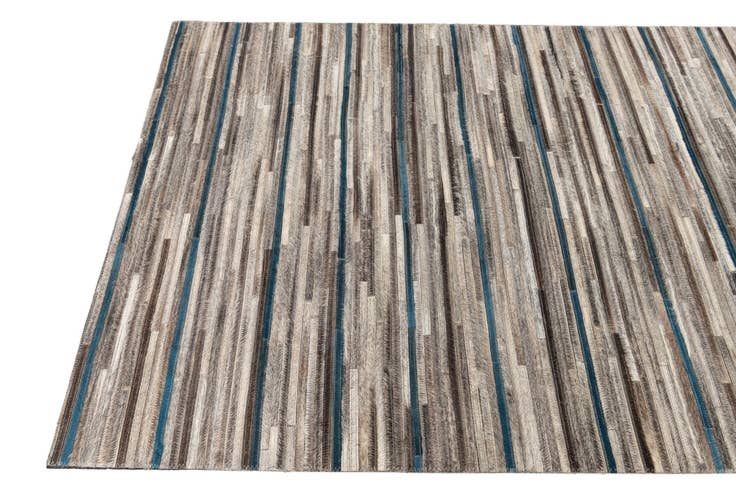 Detail image of 3' 10 x 6' Cowhide Leather Rug