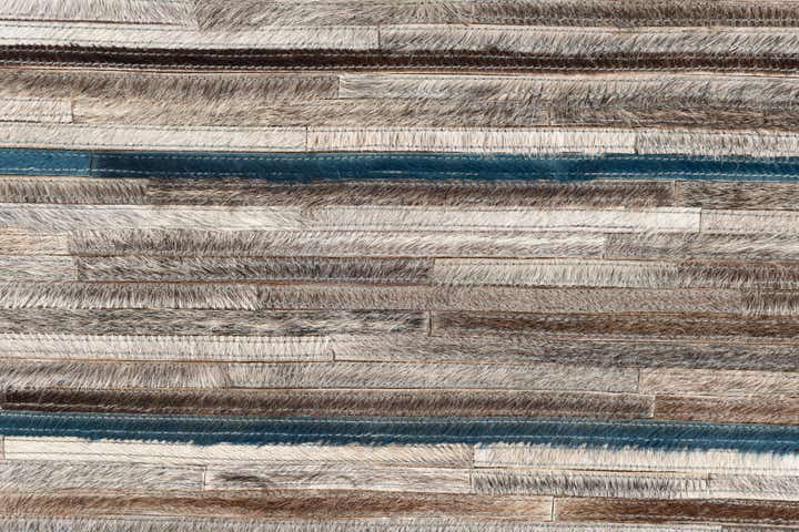 3' 10 x 6' Cowhide Leather Rug