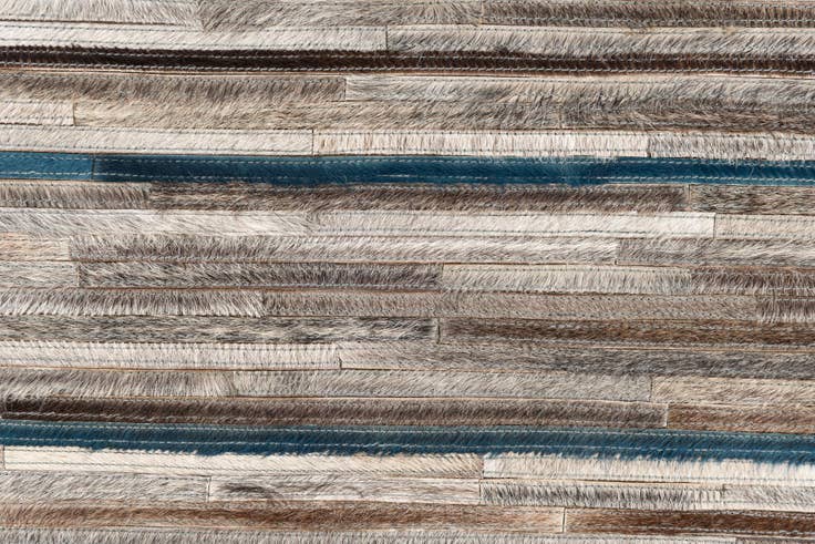 Detail image of 3' 10 x 6' Cowhide Leather Rug