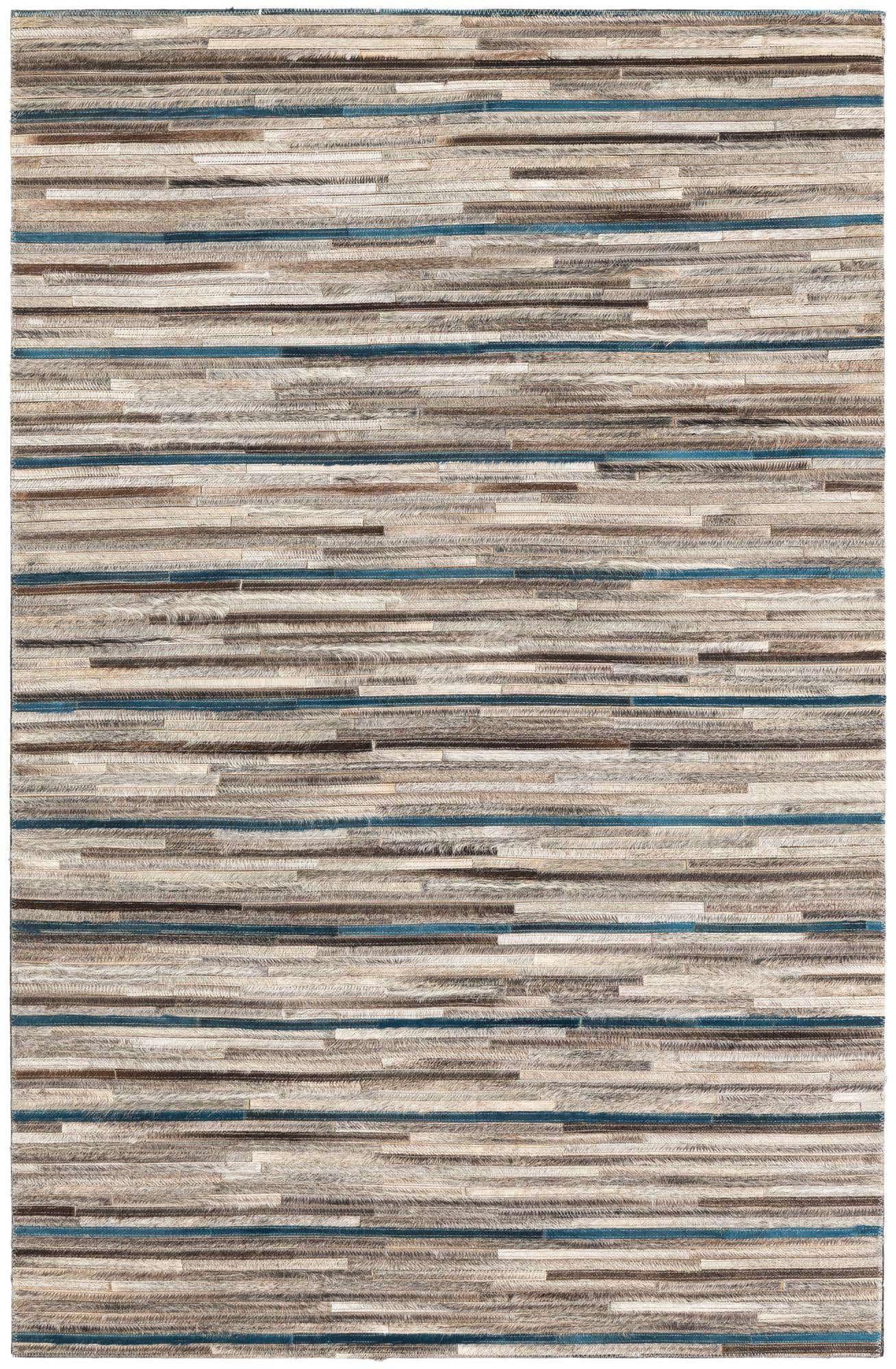 3' 10 x 6' Cowhide Leather Rug