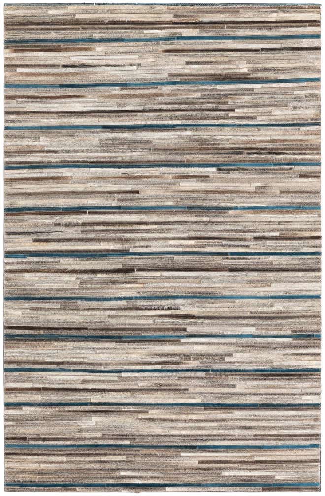 3' 10 x 6' Cowhide Leather Rug