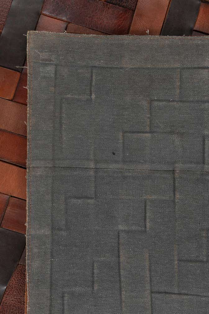 4' x 5' 6 Cowhide Leather Rug