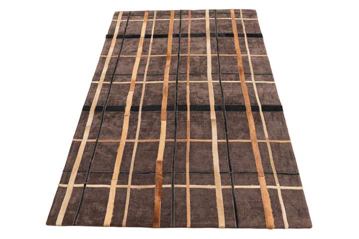 4' x 6' Cowhide Leather Rug