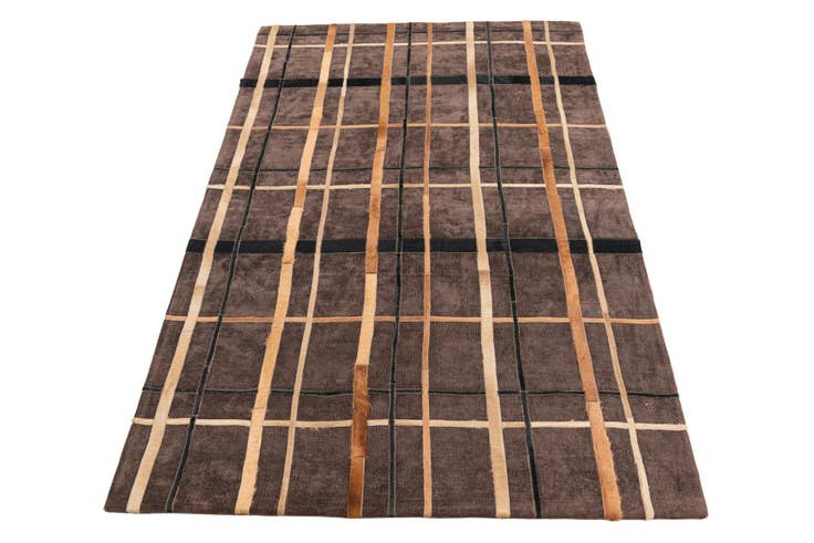 Detail image of 4' x 6' Cowhide Leather Rug