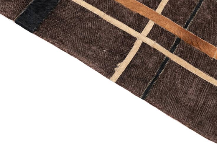 Detail image of 4' x 6' Cowhide Leather Rug