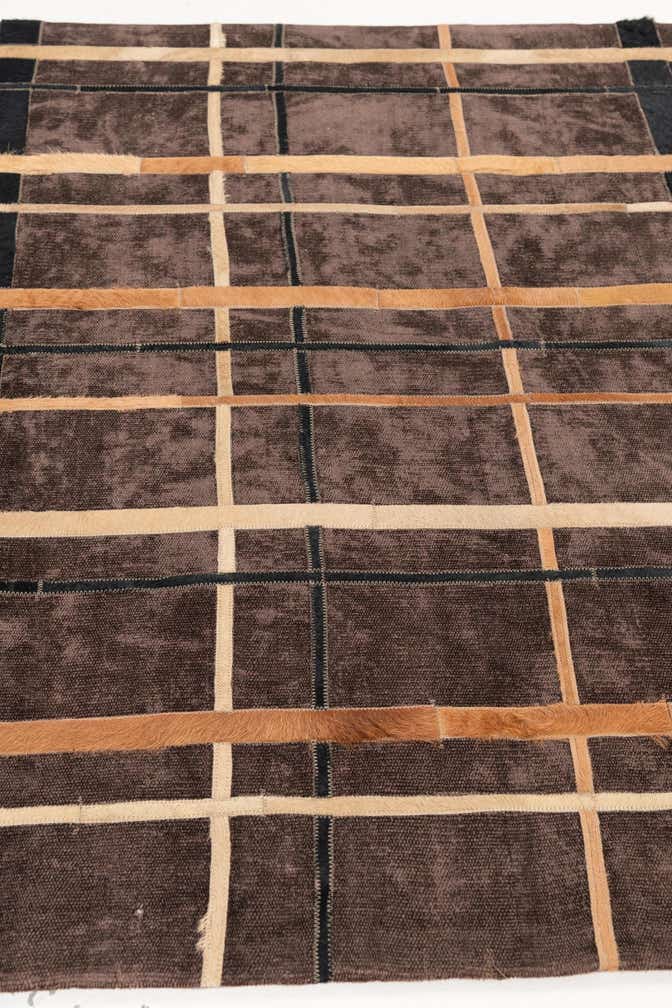 4' x 6' Cowhide Leather Rug
