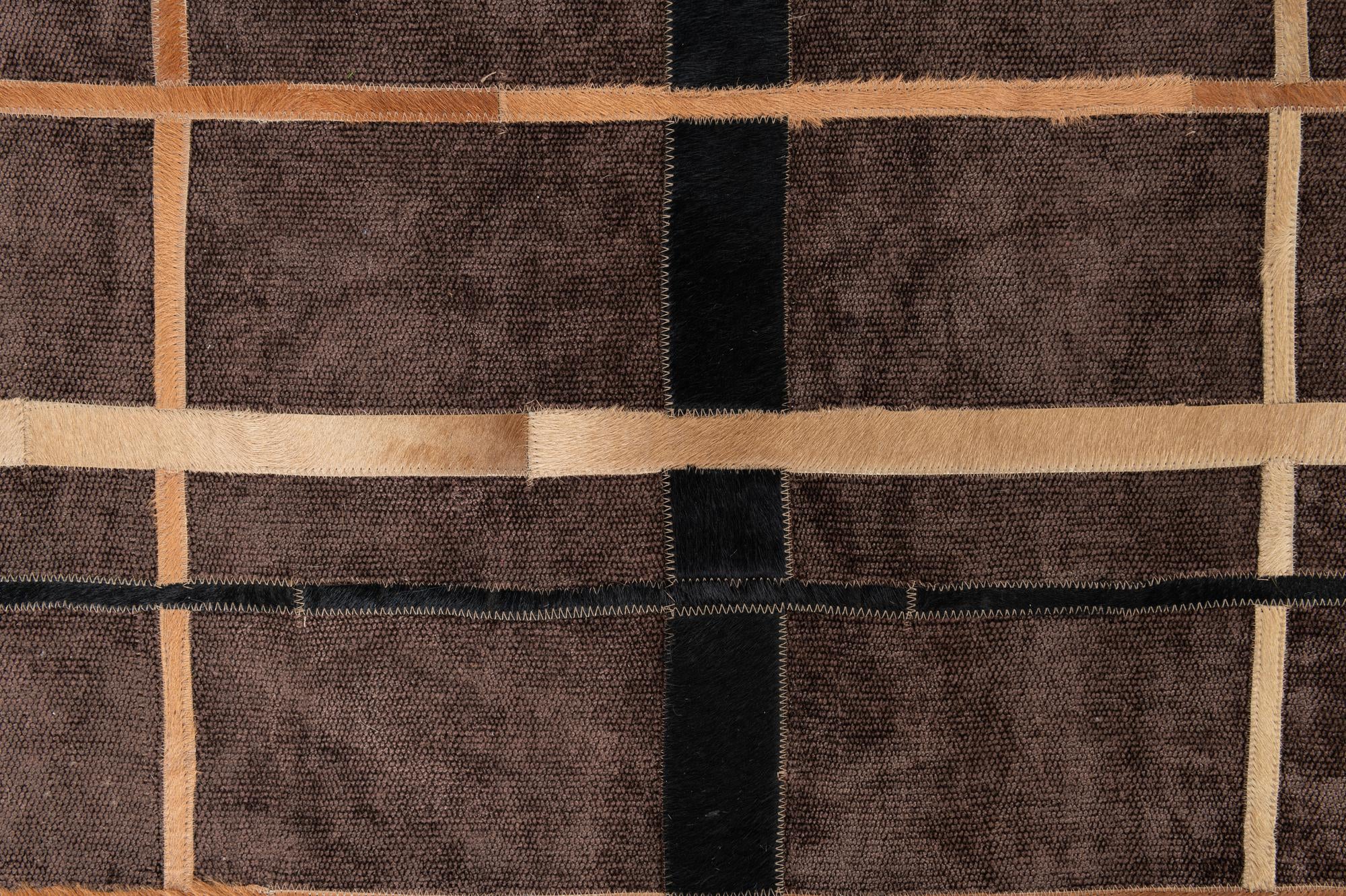 4' x 6' Cowhide Leather Rug