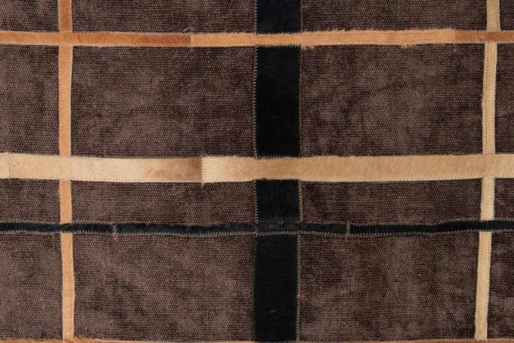 4' x 6' Cowhide Leather Rug