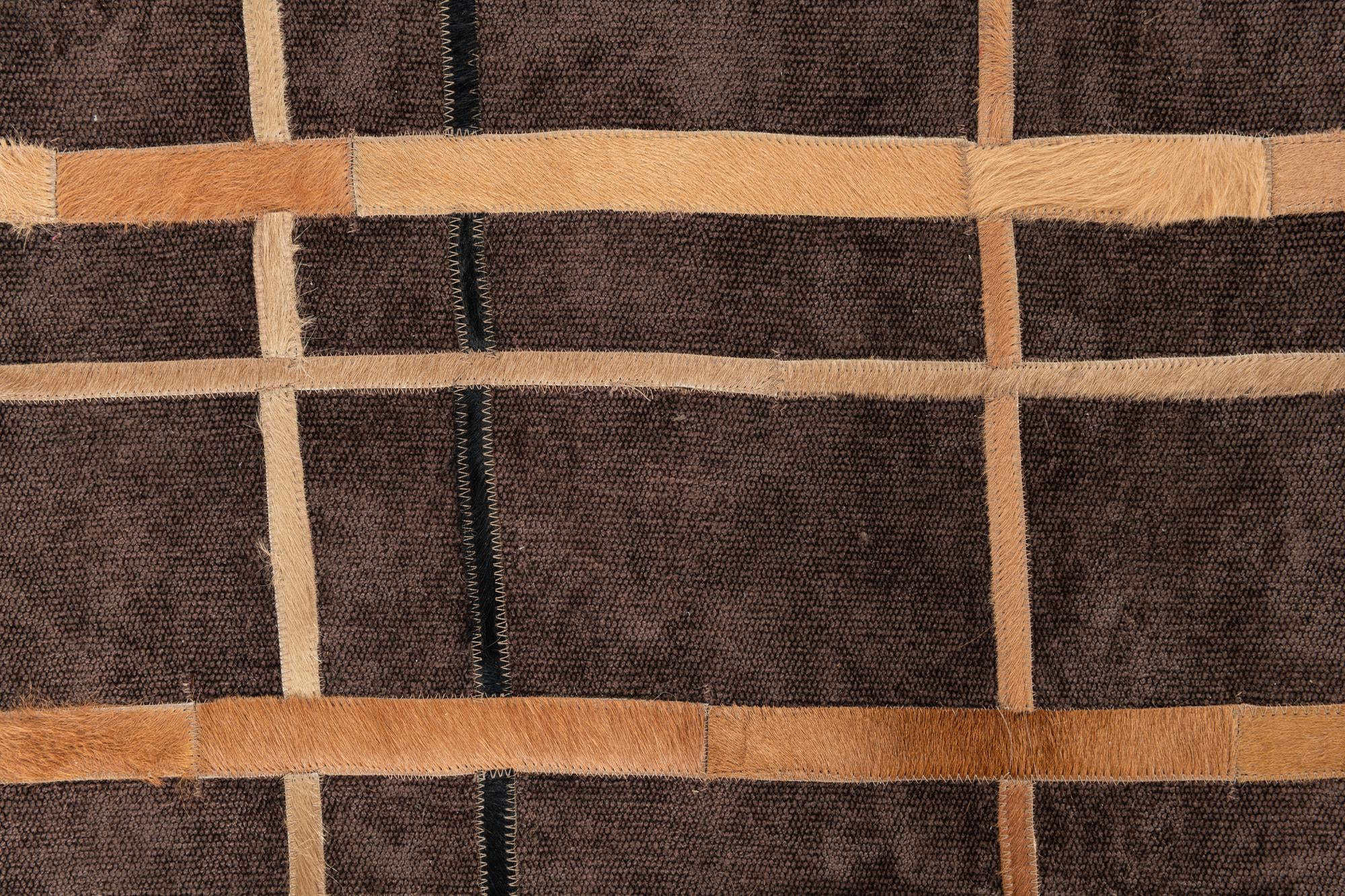 4' x 6' Cowhide Leather Rug
