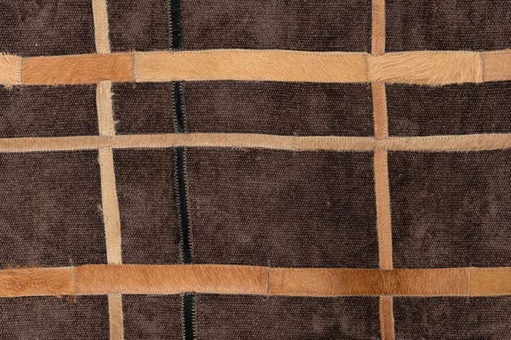 4' x 6' Cowhide Leather Rug