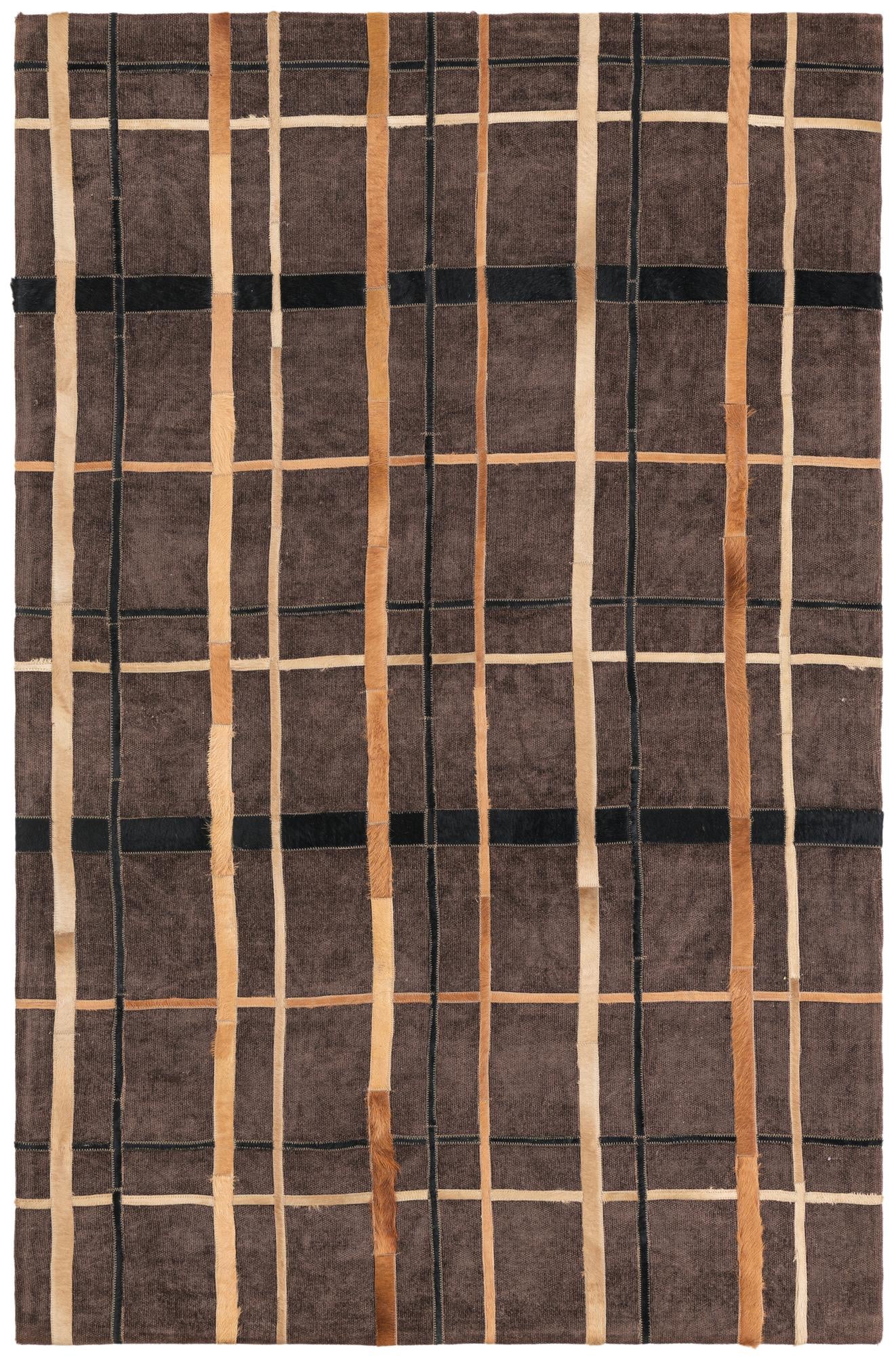 4' x 6' Cowhide Leather Rug