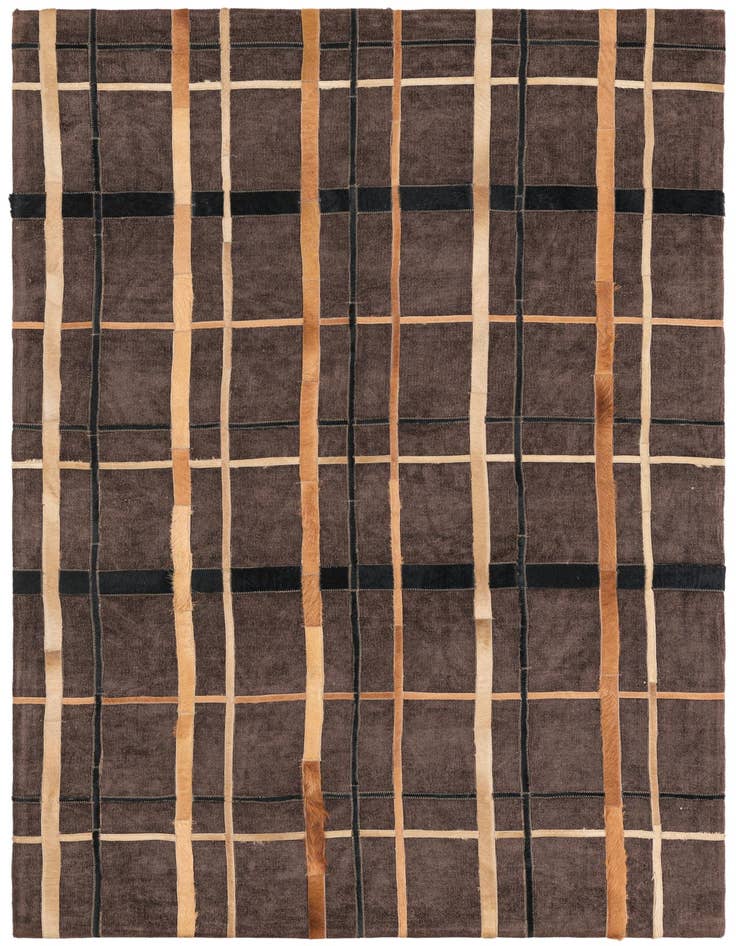 Detail image of 4' x 6' Cowhide Leather Rug