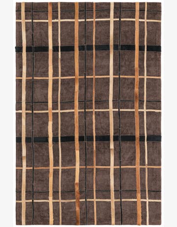 4' x 6' Cowhide Leather Rug