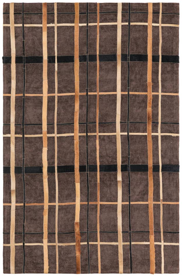 Detail image of 4' x 6' Cowhide Leather Rug