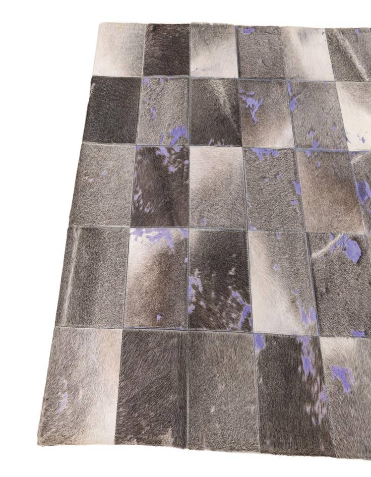 Detail image of 4' x 5' 9 Cowhide Leather Rug