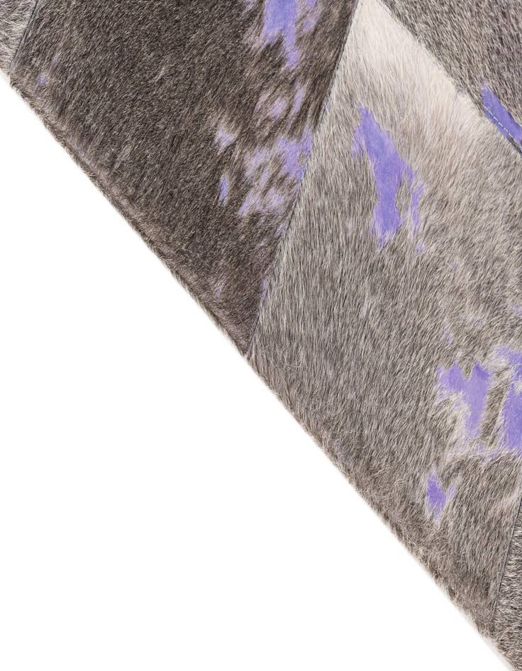 Detail image of 4' x 5' 9 Cowhide Leather Rug