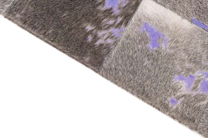 4' x 5' 9 Cowhide Leather Rug