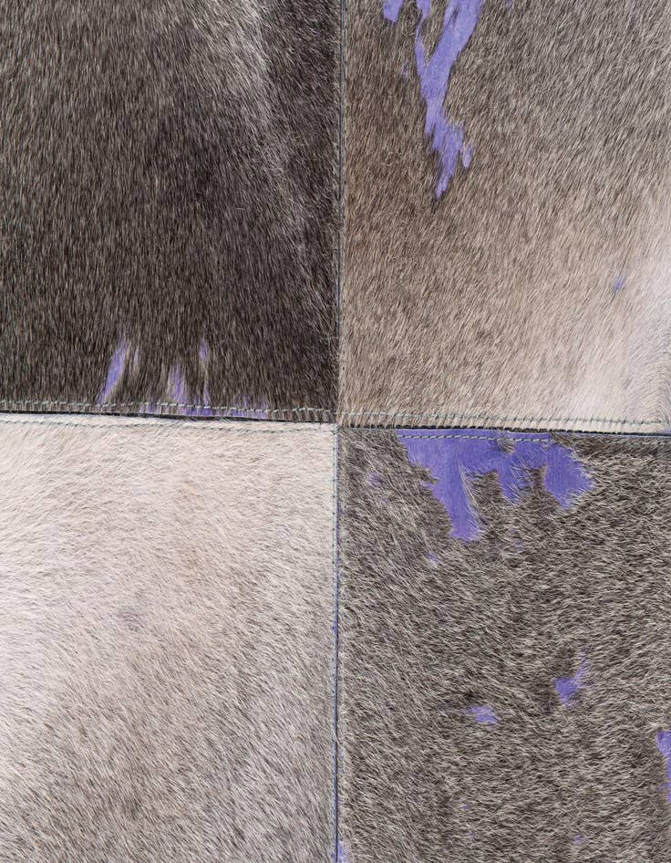 Detail image of 4' x 5' 9 Cowhide Leather Rug