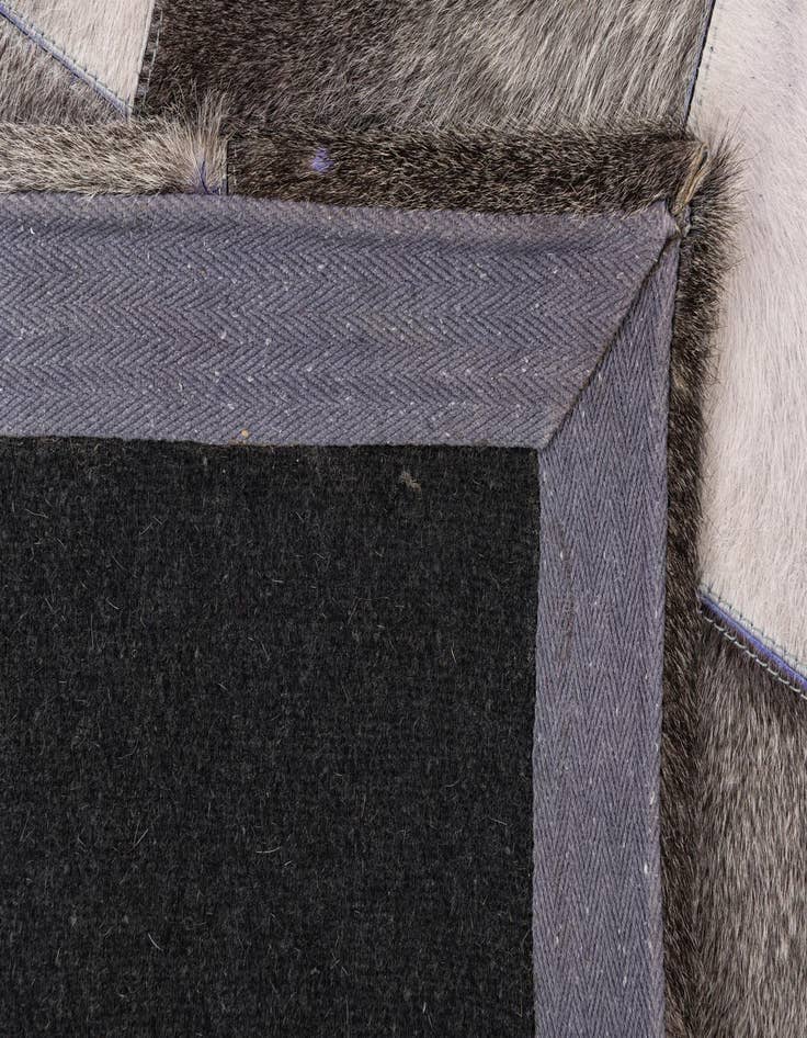 Detail image of 4' x 5' 9 Cowhide Leather Rug