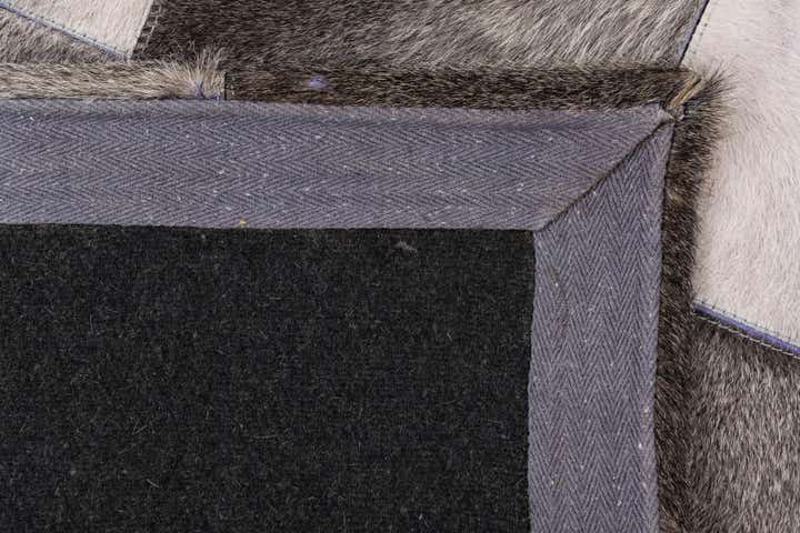 4' x 5' 9 Cowhide Leather Rug