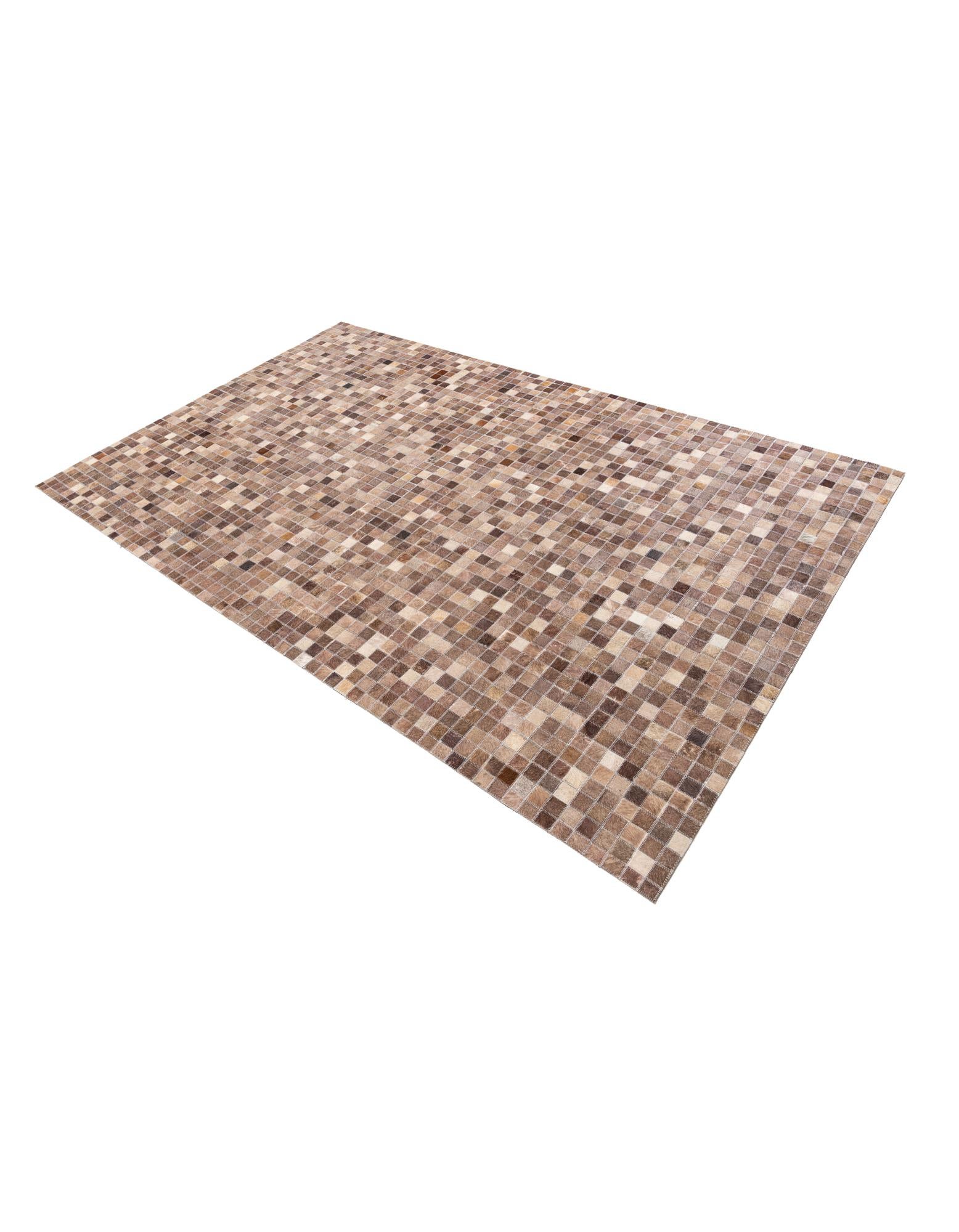 5' x 8' Cowhide Leather Rug