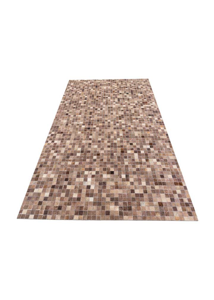 5' x 8' Cowhide Leather Rug