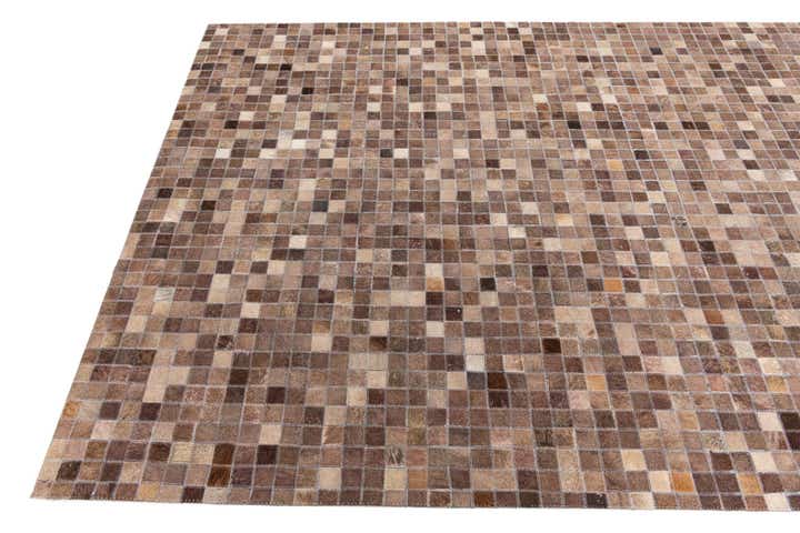 5' x 8' Cowhide Leather Rug