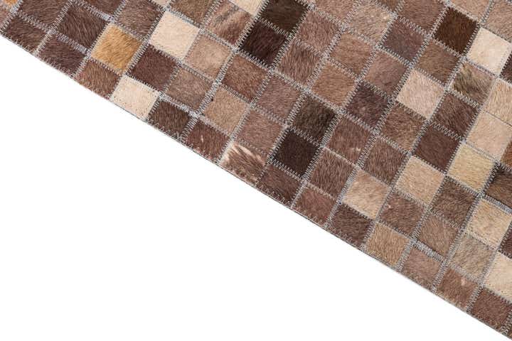 5' x 8' Cowhide Leather Rug