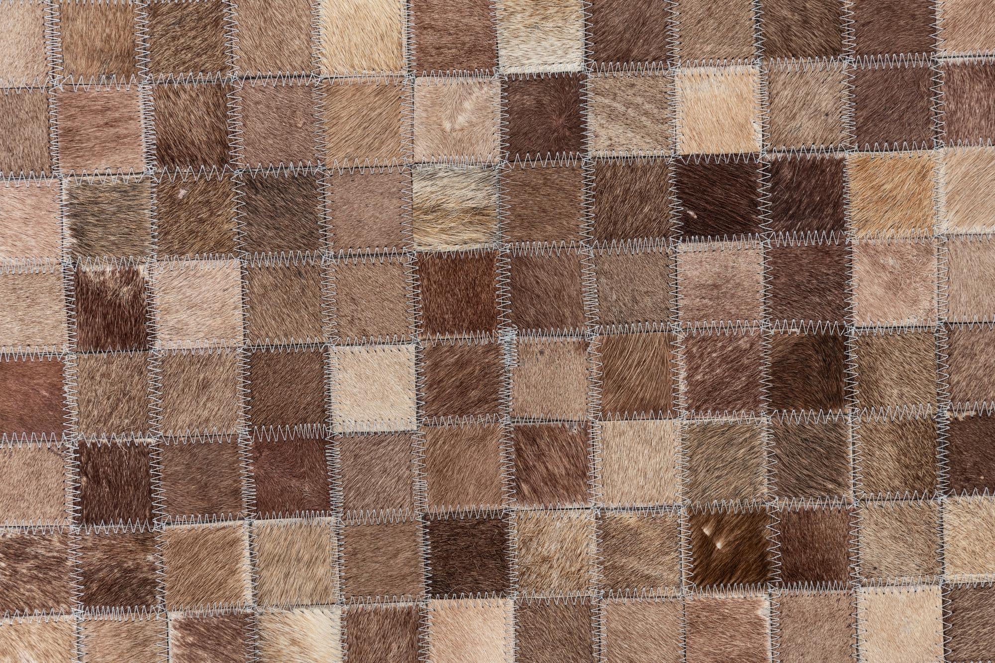 5' x 8' Cowhide Leather Rug