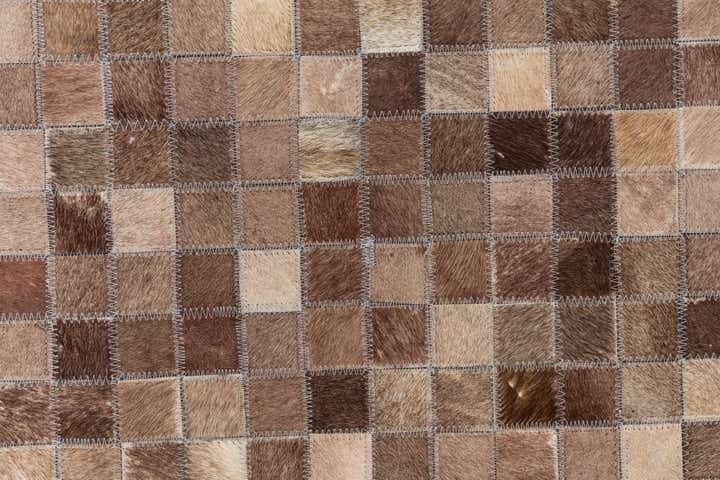 5' x 8' Cowhide Leather Rug