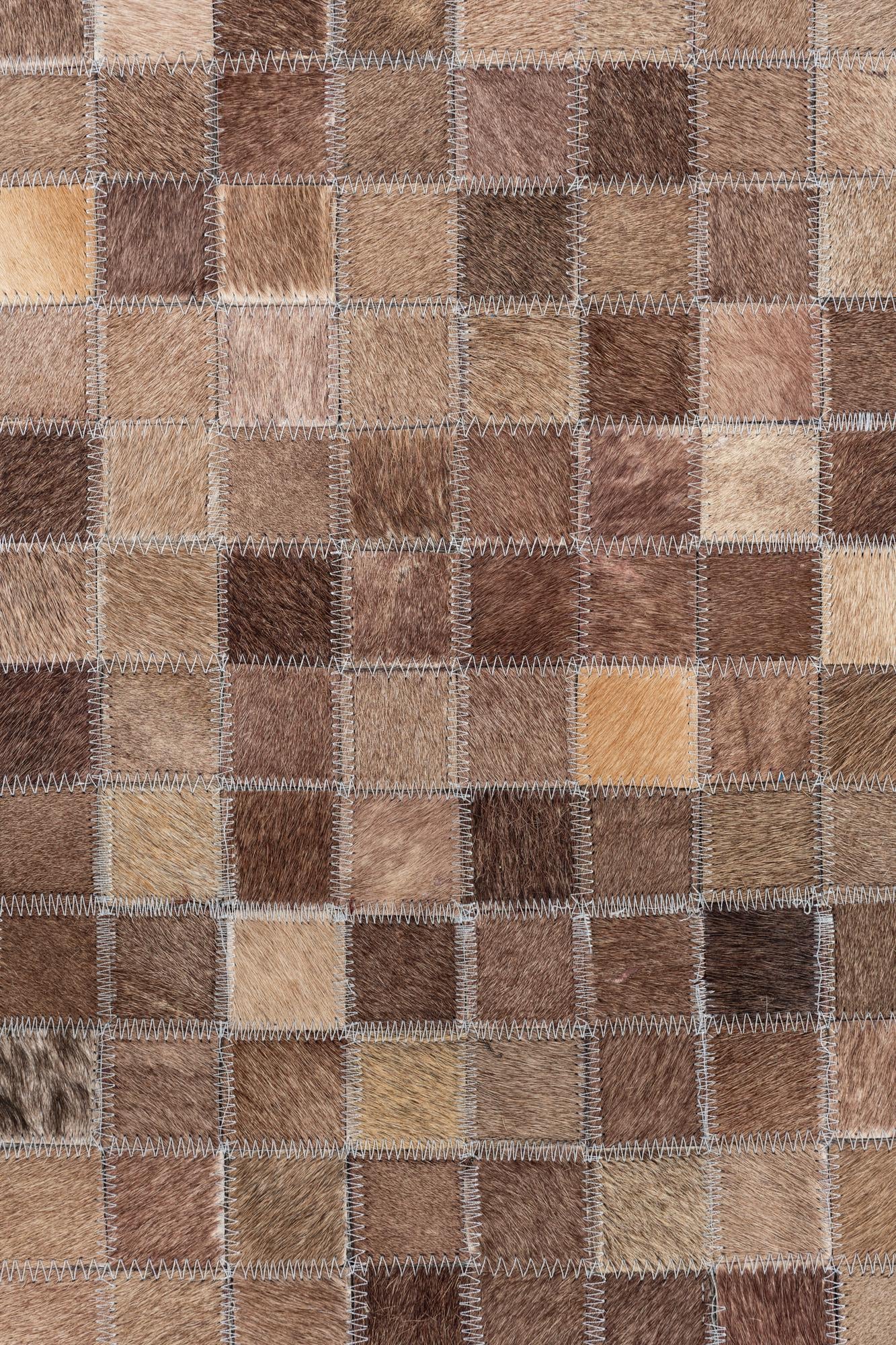 5' x 8' Cowhide Leather Rug