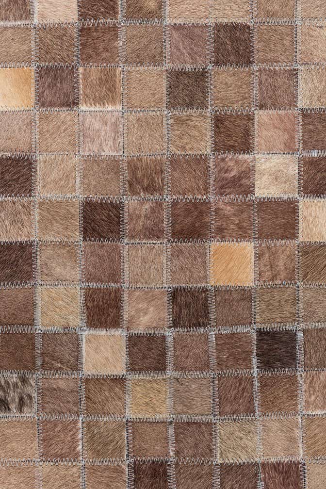 5' x 8' Cowhide Leather Rug