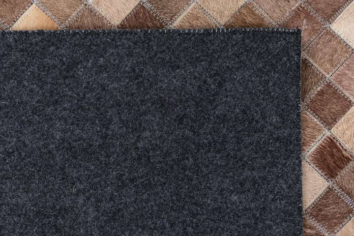 5' x 8' Cowhide Leather Rug