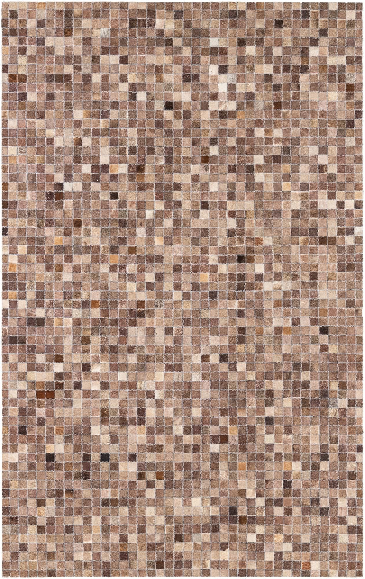 5' x 8' Cowhide Leather Rug
