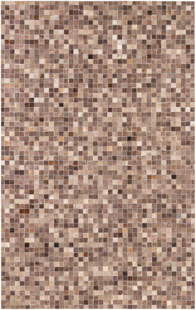 5' x 8' Cowhide Leather Rug