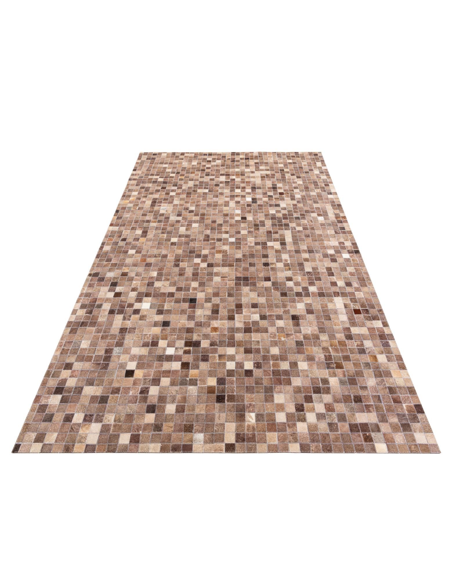 5' x 8' Cowhide Leather Rug