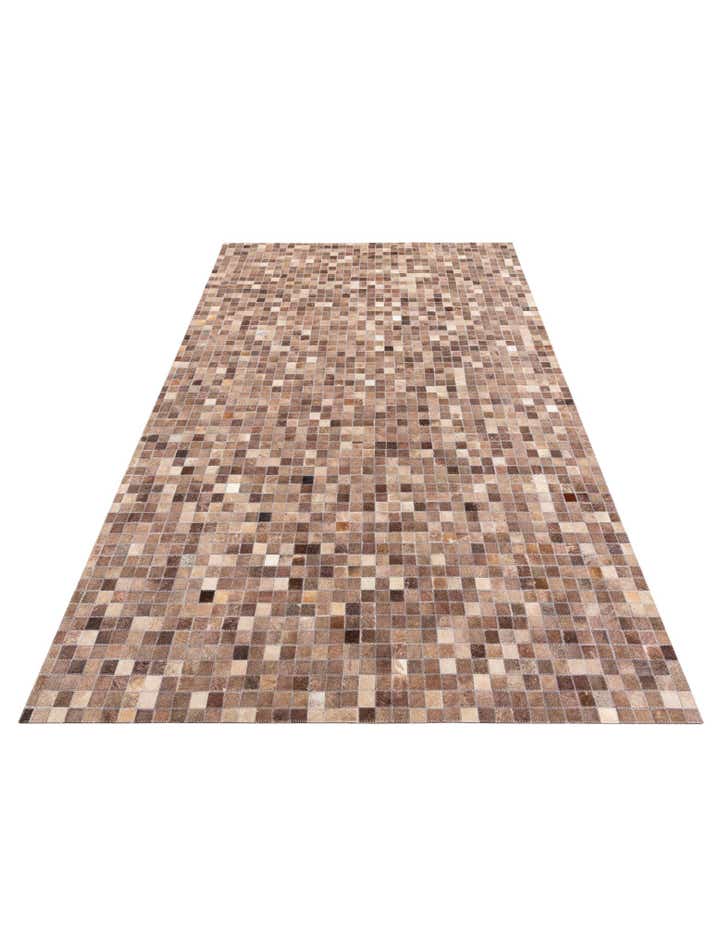 5' x 8' Cowhide Leather Rug