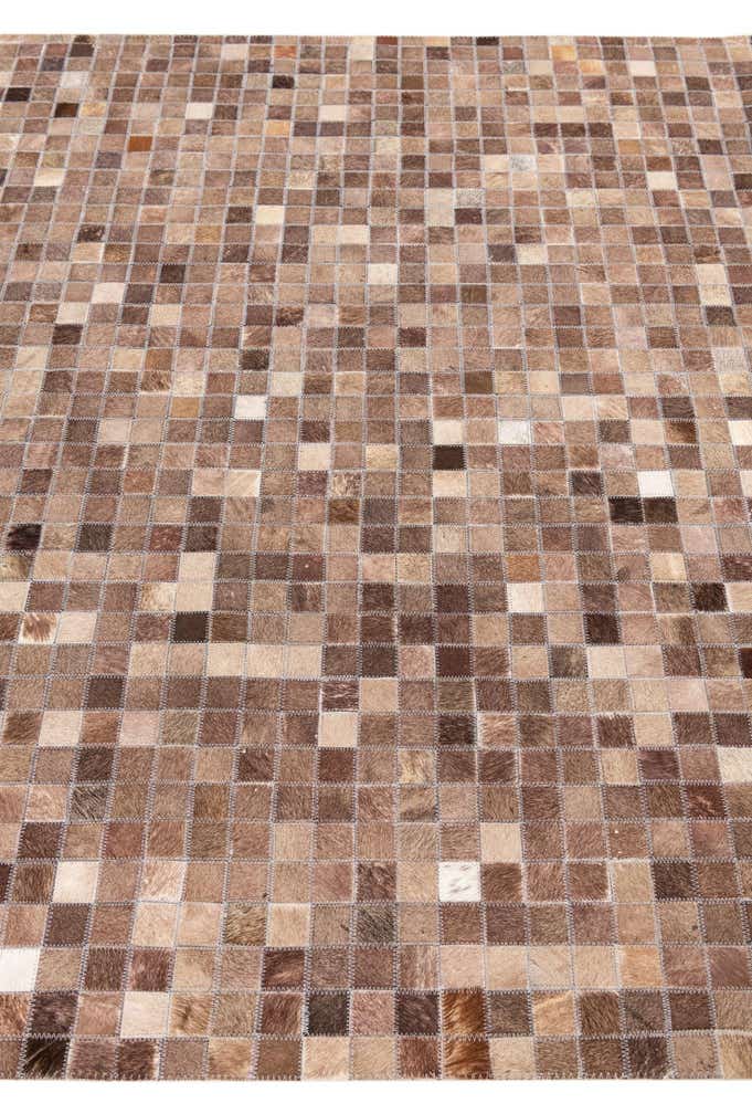 5' x 8' Cowhide Leather Rug