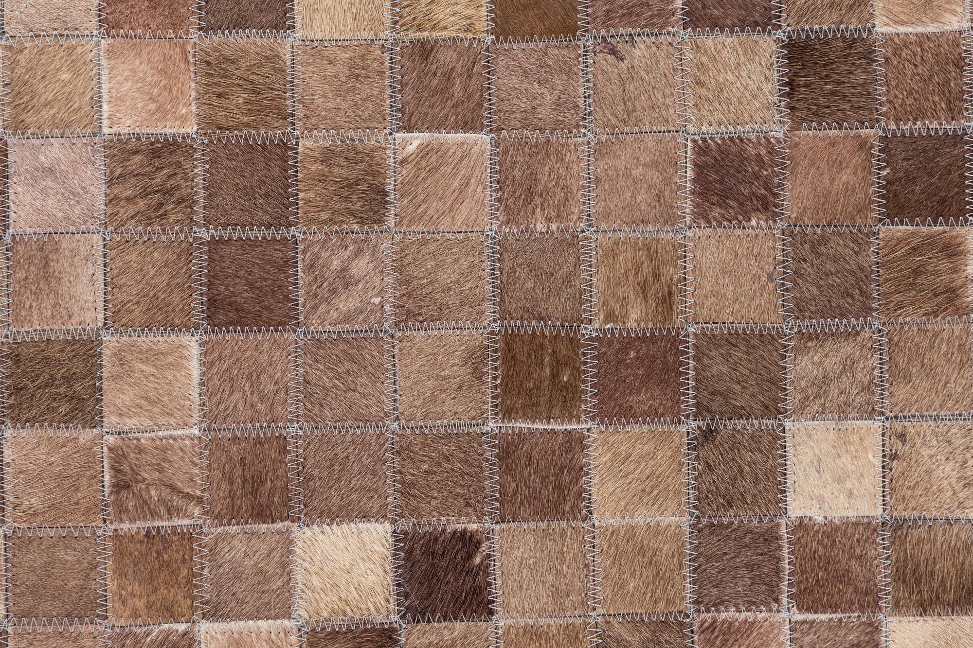 5' x 8' Cowhide Leather Rug