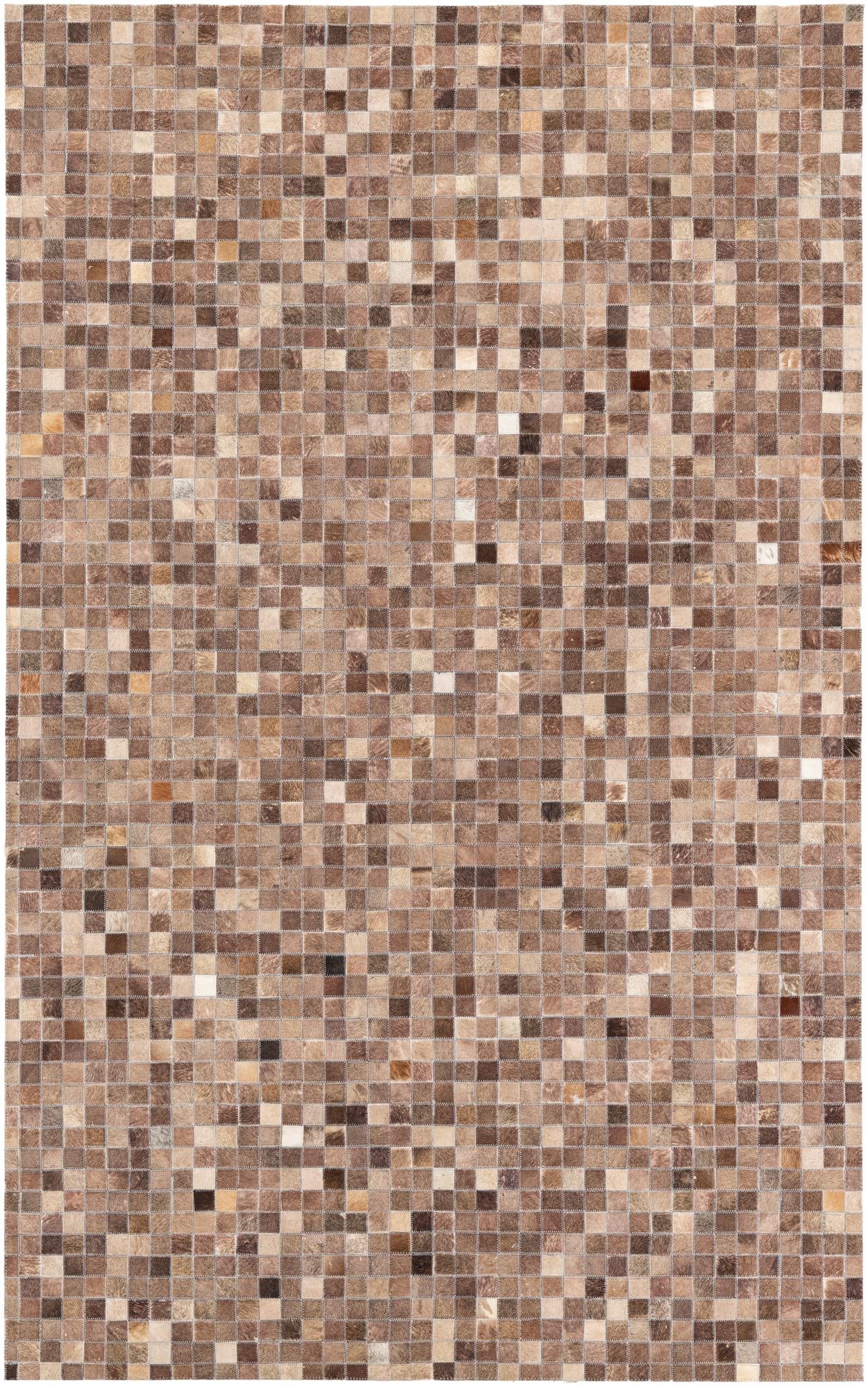 5' x 8' Cowhide Leather Rug