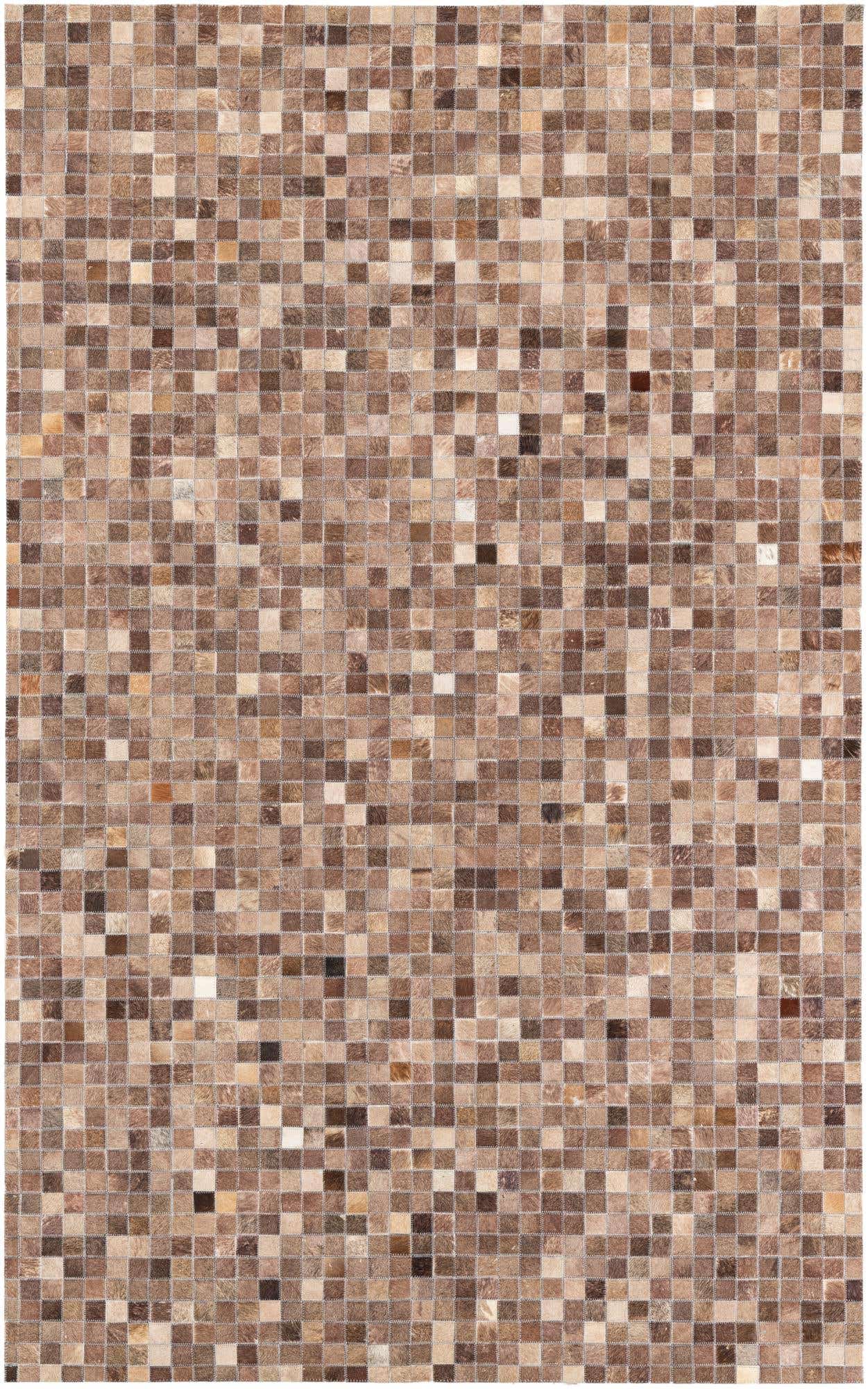 5' x 8' Cowhide Leather Rug