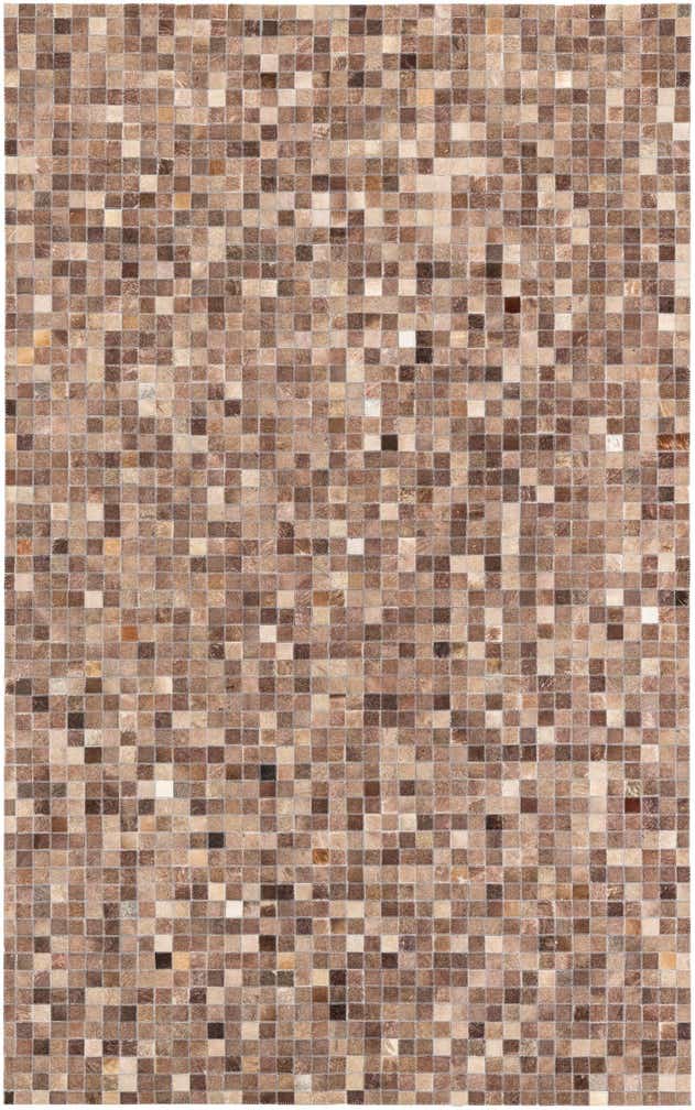 5' x 8' Cowhide Leather Rug